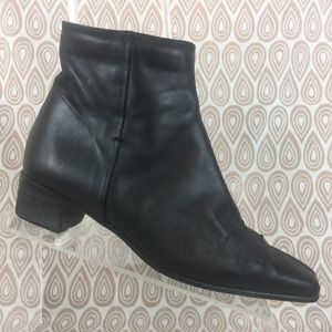Sesto Meucci Womens Black Ankle Boots Size 8W S477